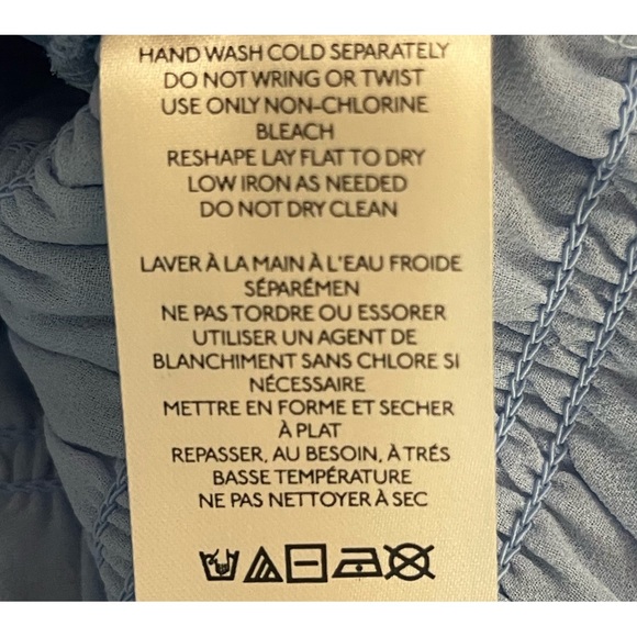 Anthropologie Smocked Cami Blue NWT Size XL - Picture 7 of 13